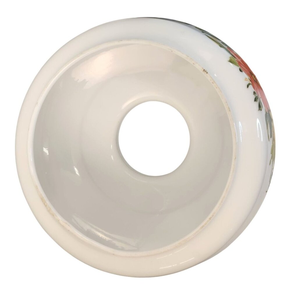 Vintage Gone With the Wind Style 3 Way Table Lamp Hand Painted Floral - Picture 6 of 16